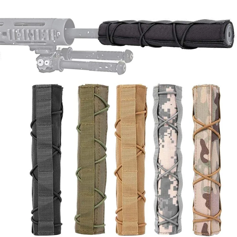 New Hunting Gear Sniper Gun Suppressor Cover Tactical Airsoft Silencer Protective Shooting Muffler Cover Military CS Accessories