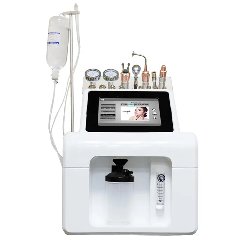 Machine multifonction 9 en 1 à Jet d\'oxygène pour le visage, soin de la peau, Hydro Crystal