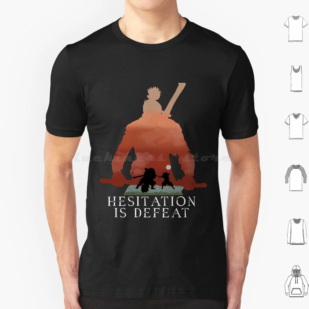 Day Gifts Sekiro Hesitation Is Defeat V3b Graphic For Fans T Shirt Cotton Men Women DIY Print Day Sekiro Hesitation Is Defeat