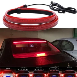 Car Led Rear Brake Light Strip High Mount Brake Stop Turn Signal Light Auto Running Warning Driving DRL Tail Lamp 90cm 100cm 12V