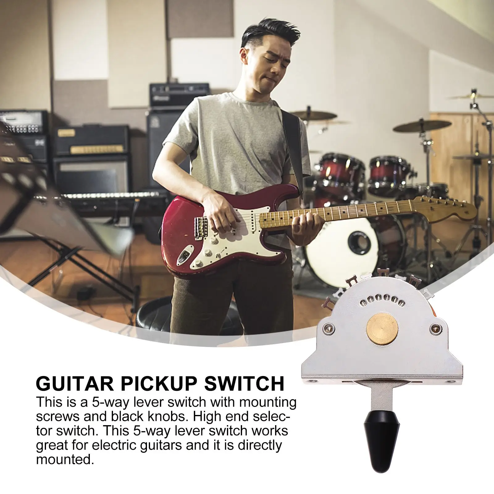 

Alloy 5 Way Toggle Pickup Guitar Accessory For Electric Guitar Replacement Guitar Parts Accessories