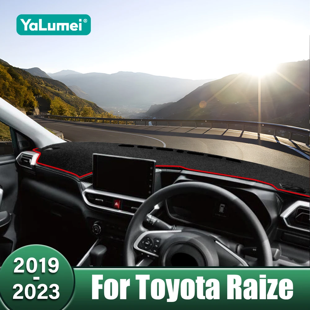 

Car Dashboard Cover Avoid Light Pad Sun Shade Mat Non-Slip Case Accessories For Toyota Raize A200 Rocky 2019 2020 2021 2022 2023