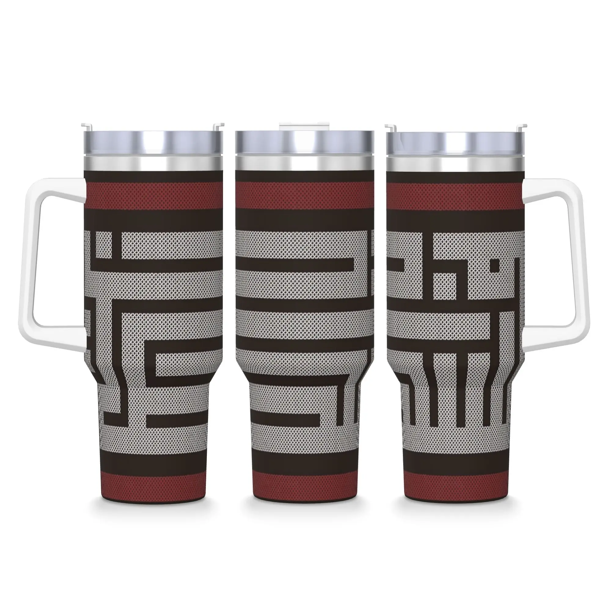 

Stainless Steel Tumbler Palestine Name in Arabic Calligraphy Palestinian Embroidery Folk Tatreez With Straws 40oz Thermal Mug