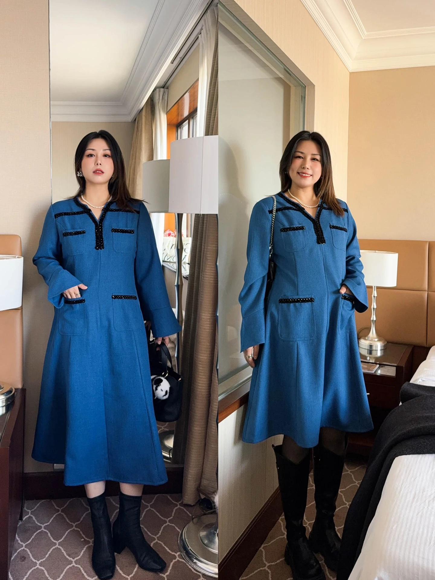 

Ele VOGANA, большие размеры, женские утягивающие тканые полоски, ор и длинные славы, ткань Quali для поездок на работу, осень-зима