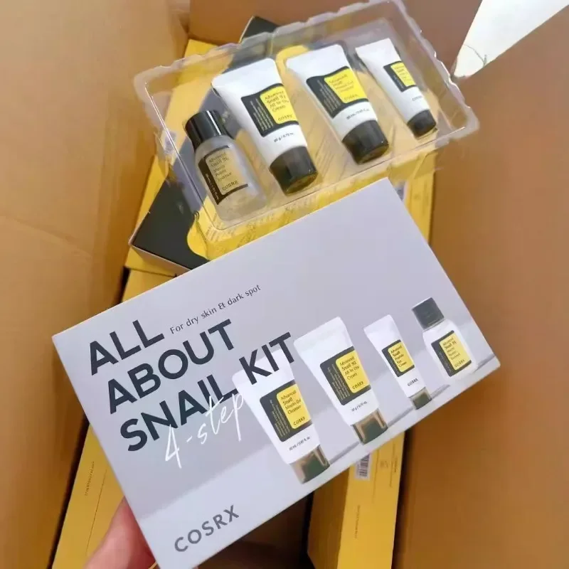 مجموعة الحلزون من Cosrxs Mucin جل منظف Mucin Power Essence Peptideeye كريم الكل في واحد كريم 4 قطع مرطب ومضاد للشيخوخة #5