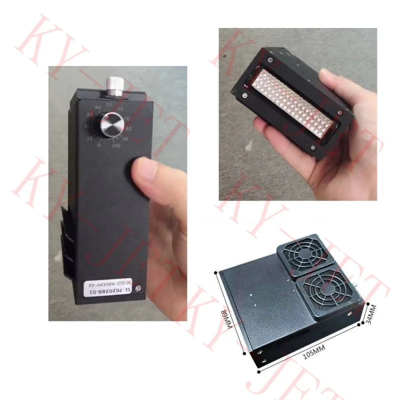 Inkjet printer air-cooled UV lamp drying curing ink