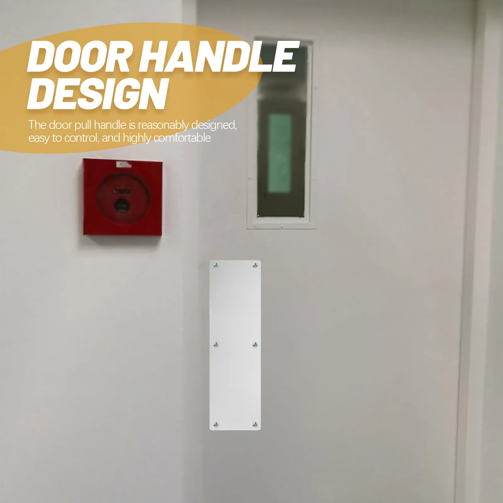 Modern Stainless Steel Door Push Plate for Interior Doors Easy Install Door Protection Plate Push Plates for Internal Use