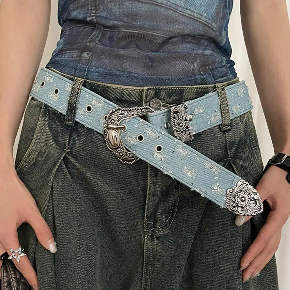 جديد بو الجلود فاسق حزام Y2K شخصية حزام الجينز حزام الخصر