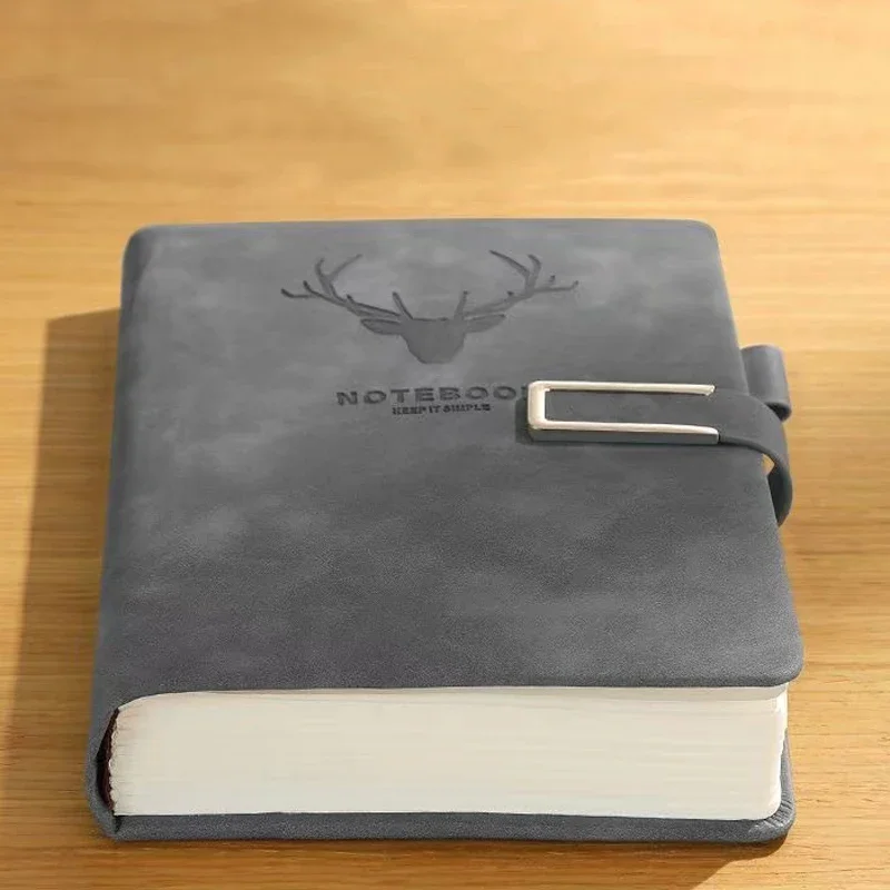 Thick A5 Leatherbound Notebooks Writing Pads Office with Soft Cover Diary Sketchbook Notebook Planner Stationery Sketch Book