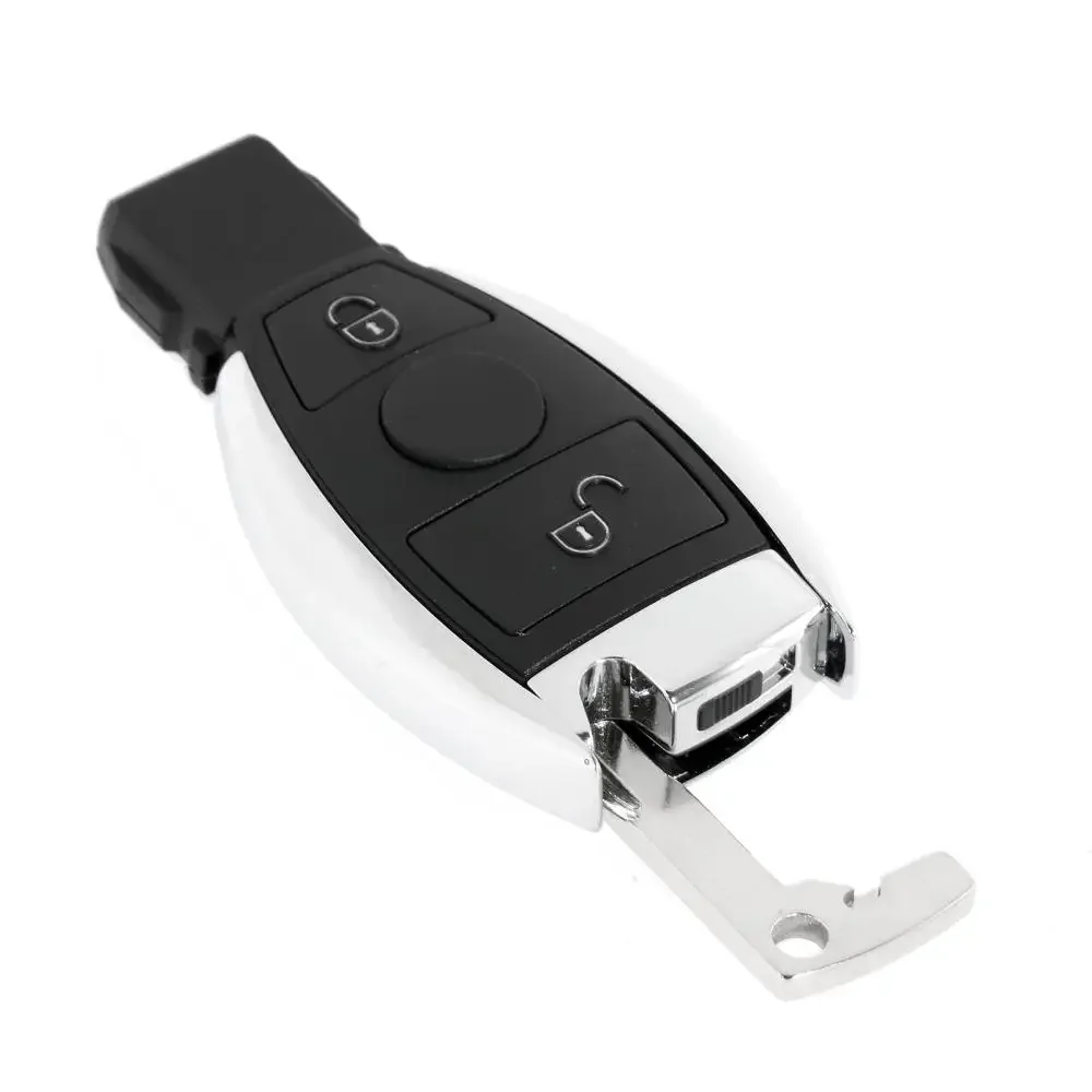 For Mercedes-Benz 2 Button Smart Key Fob Remote Key Case + Blade For Mercedes-Benz C R GLK GLE GLS Class