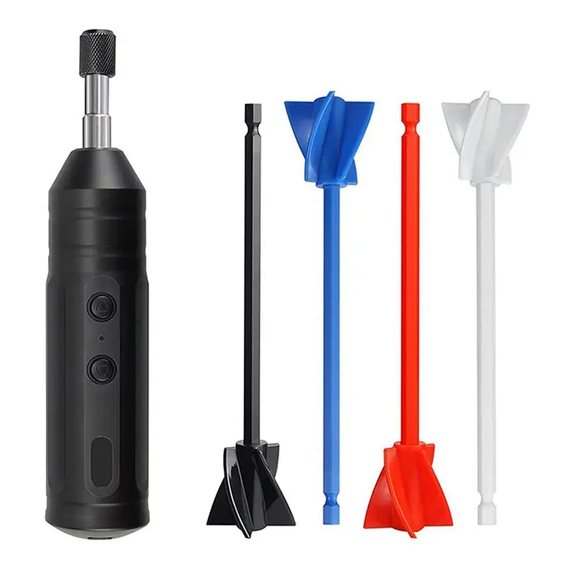ABUL-2X Epoxy Mixer, Handheld Resin Mixing Tools For Resin Stirring - Electric Stirrer Machine With 8Pcs Paddles