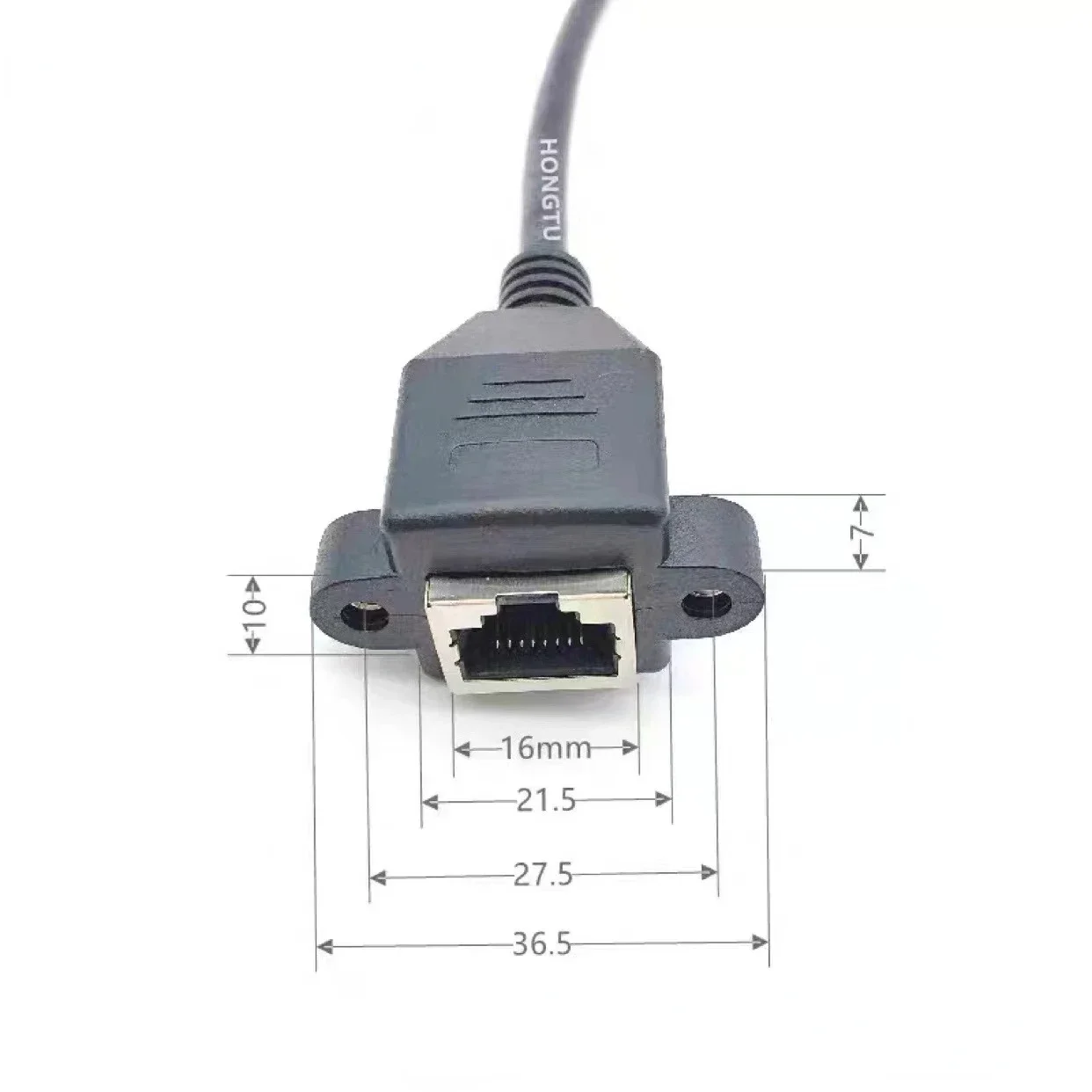 8P8C FTP STP UTP RJ45 Male To Female 100M/1000M Speed Cat5 Cat6e Screw Panel Mount Ethernet LAN Network Extension Cable