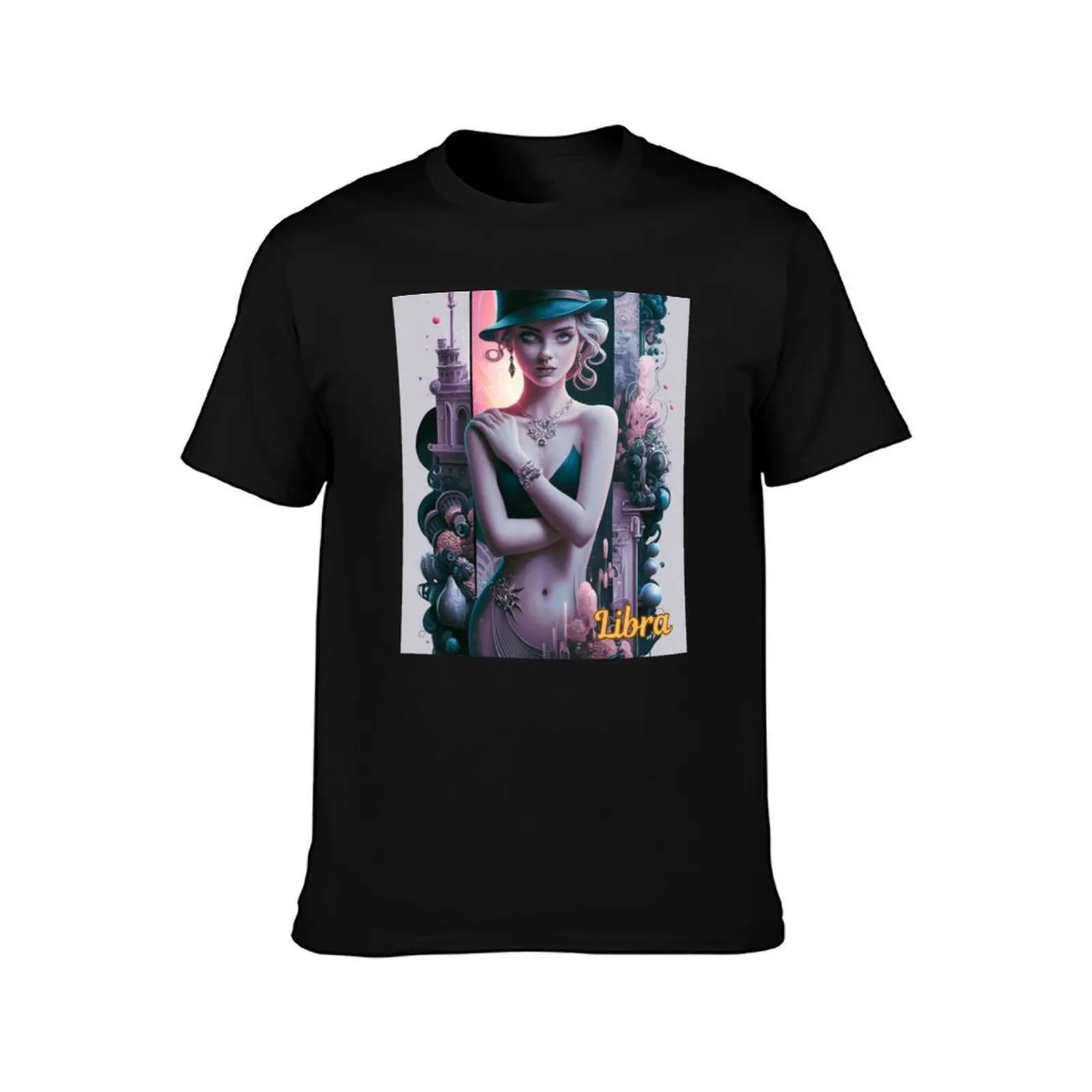 Libra Zodiac, whimsical lady, libra girl sexy T-Shirt Sporty Breathable Short Sleeve T-Shirt