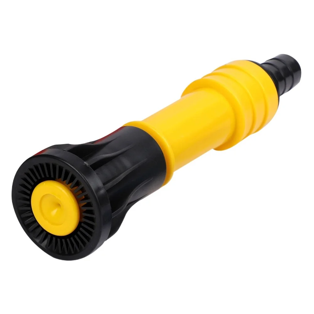 Adjustable 1 Inch 2 Inch High Pressure Water Spray Nozzle for Garden Farming with Shower Jet Patterns PP Material Yellow