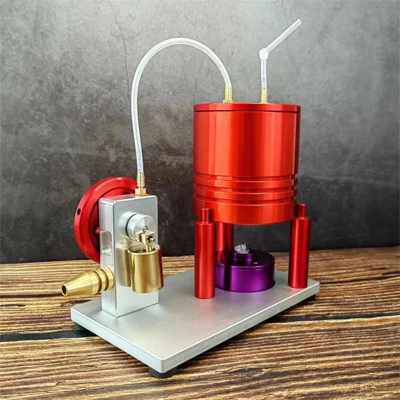 

Swinging Steam Engine Model with Boiler Science Physics Experiment Toy Display Gift - Red