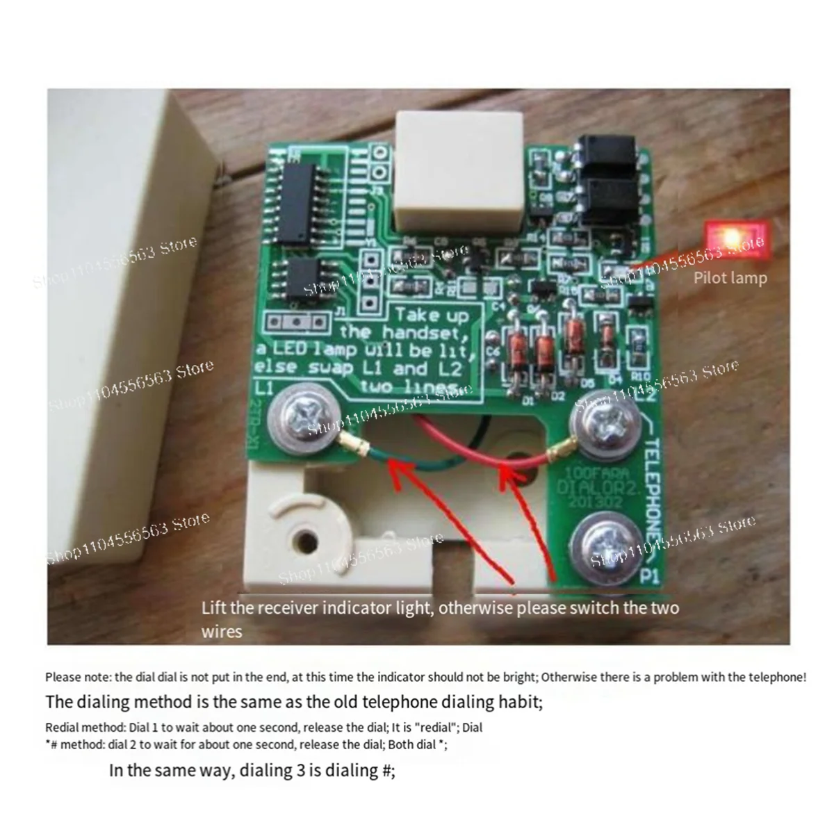 

Pulse to Tone Converter DMF Multi-Frequency Signal Generator for Vintage Rotary Dial Phone Retro Telephone Adapter