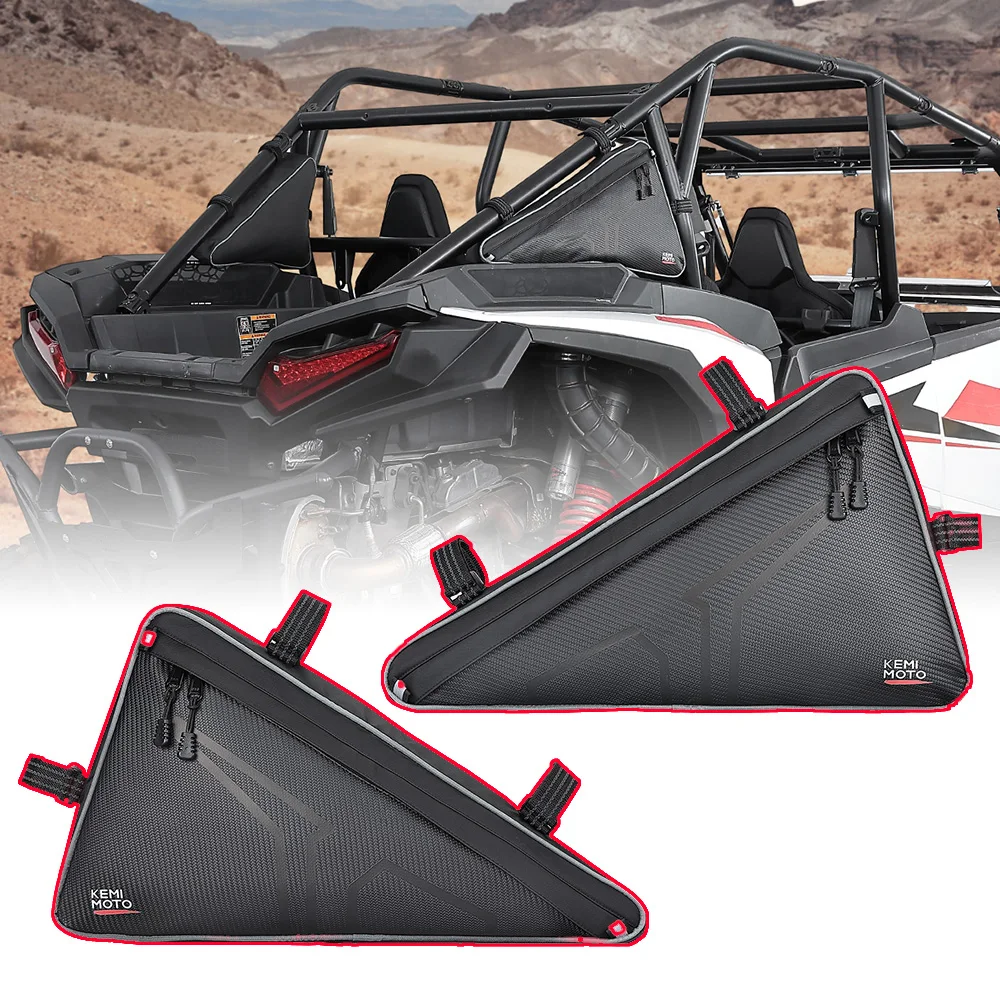 

UTV PVC Side Tool Storage Bags Compatible With Polaris RZR XP 1000/XP 4 1000 2024-2025 Wear-Resistant Double Zippers Bag