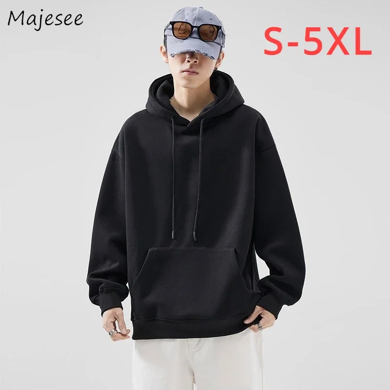 

Мужские толстовки с капюшоном, утепленные флисом, повседневные универсальные куртки, простые осенне-зимние новые свитшоты унисекс, верхняя одежда в стиле Харадзюку, комфортные