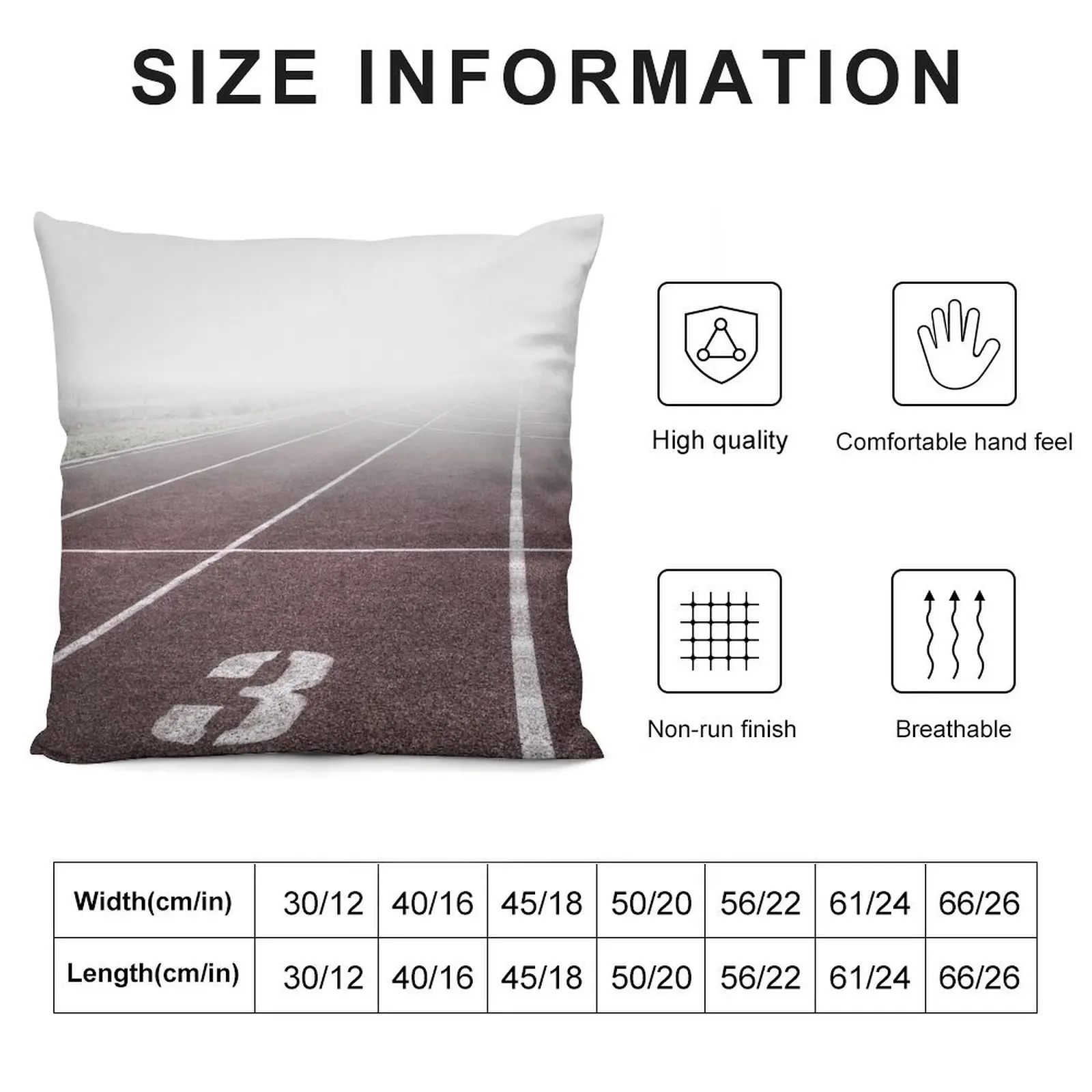 Track and Field Fog Scenery Throw Pillow Christmas Pillow Covers Plaid Sofa Sofa Cushions Covers pillow