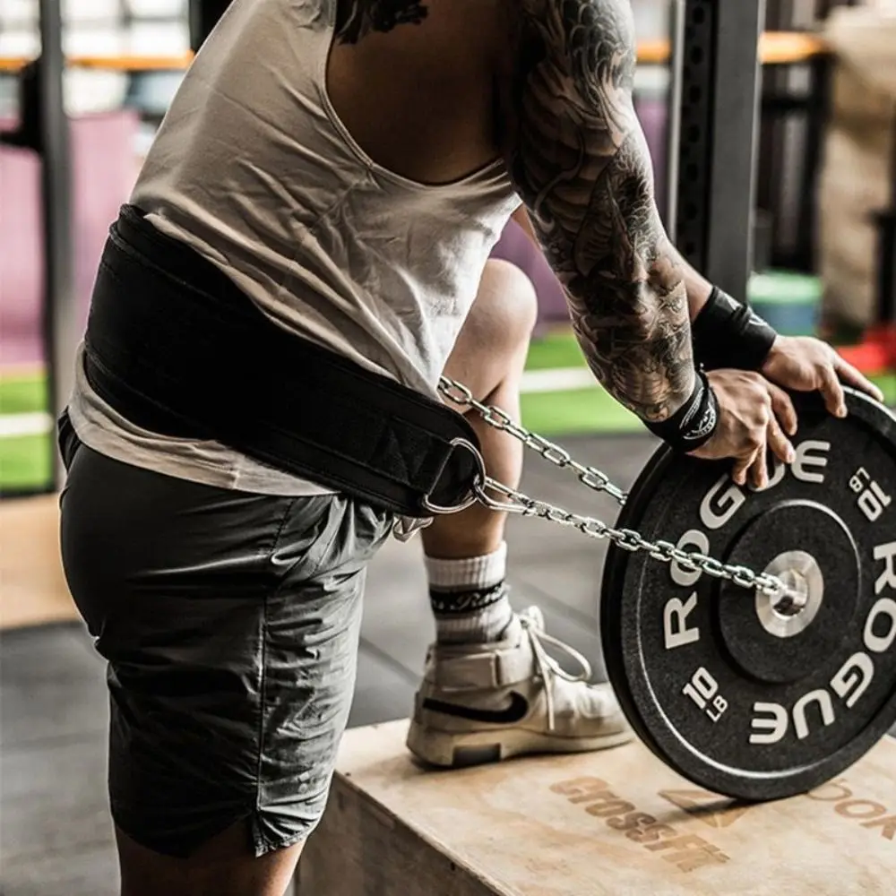 طبقات مزدوجة مرجحة حزام سحب ما يصل رشاقته قابل للتعديل حزام رفع الأثقال أطباق الحديد حزام مريح مرجح العضلات