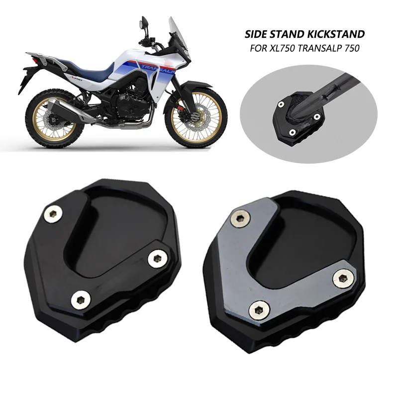 

For HONDA TRANSALP 750 Kickstand Foot Side Stand Enlarger Pad TRANSALP750 XL750 XL750 XL 750 2023 Motorcycle Accessories