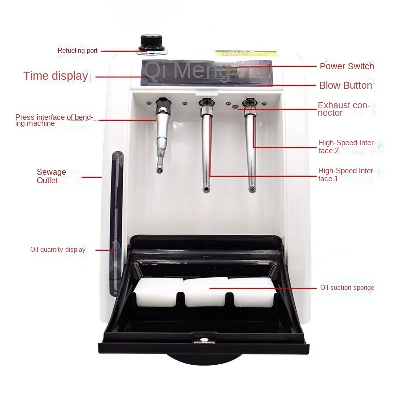 Dental Cleaning and Lubricating Machine Lubrication and Cleaning Handpiece Lubricator Lubricating Oil Device Dental Equipment