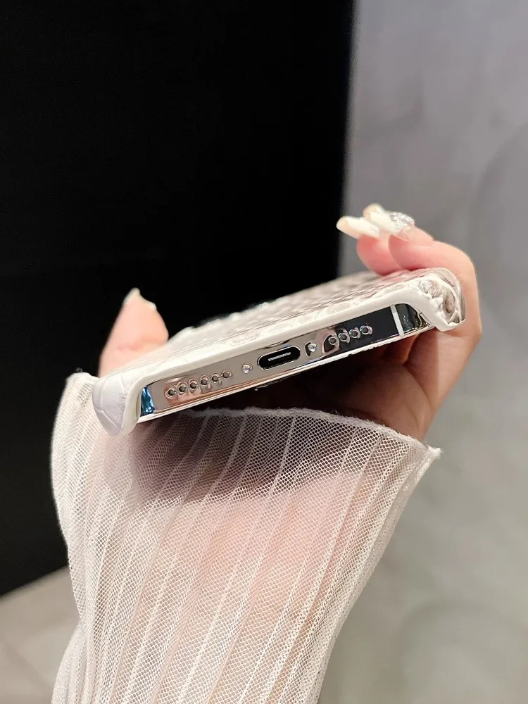 18 Pro Max Krokodilleder-Handyhülle für iPhone 18 Pro 13 14 12 15 16 17 Pro Max Hüllen Farbverlauf Harte PC Stoßfeste Schutzhülle – Detail 6