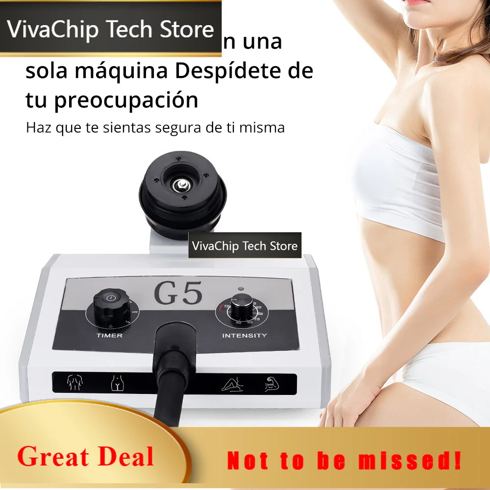 VivaCTDesktop G5 Cellulite Vibration Body Massager With 5-head