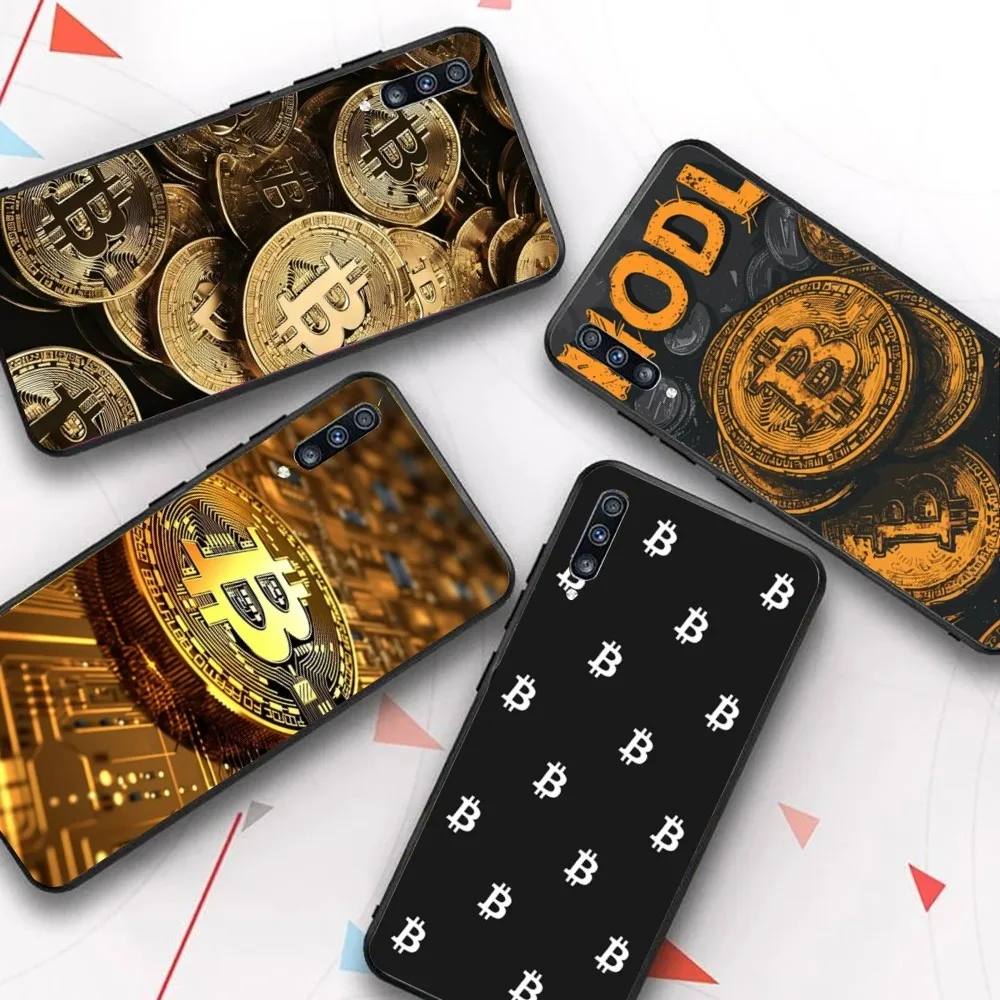 B-Bitcoin-N Pattern Phone Case For Samsung A 10 11 12 13 20 21 22 30 31 32 40 51 52 53 70 71 72 73 91 13 Shell