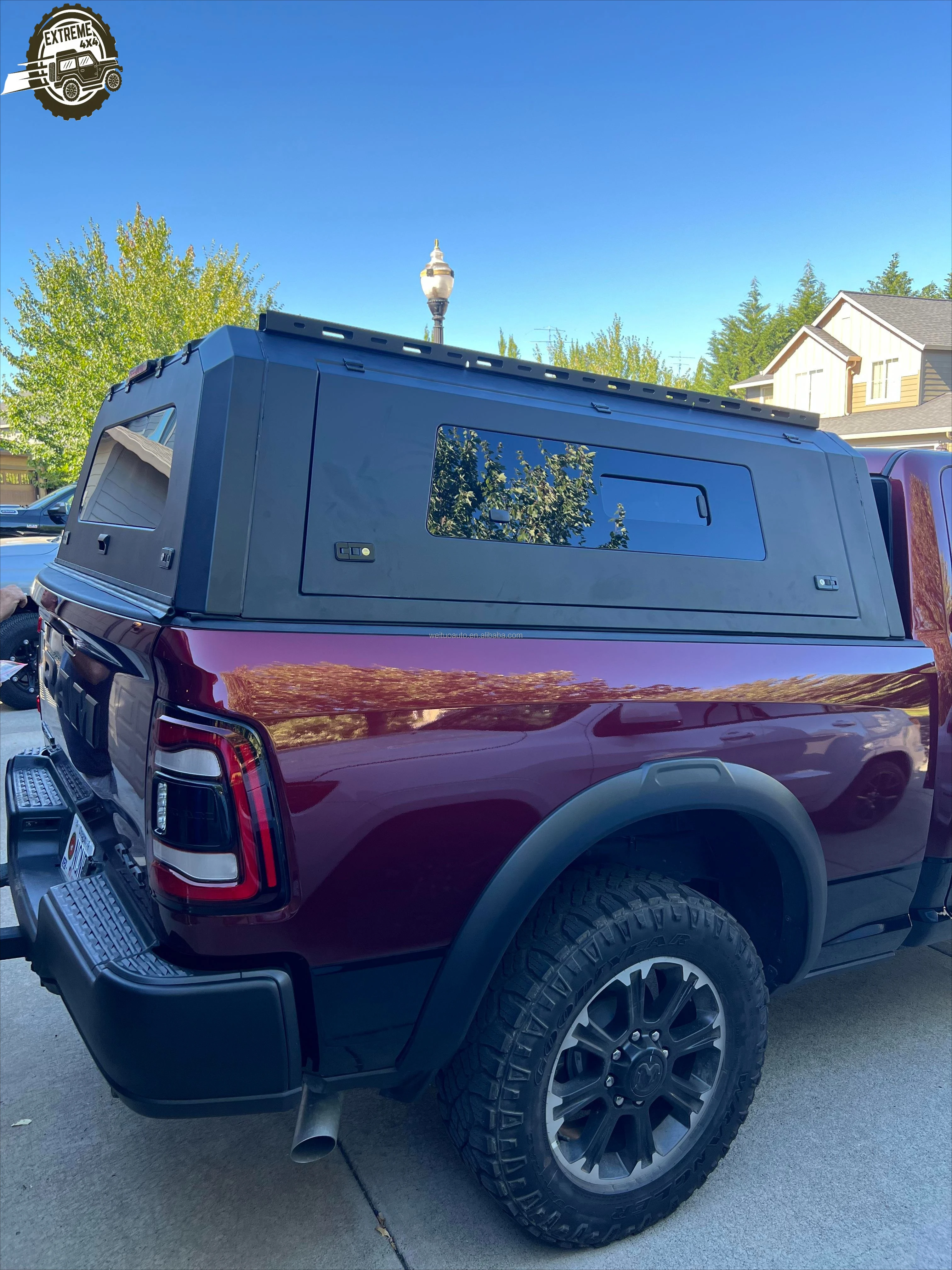 

tailored sizes hard top aluminum canopy waterproof anti-rusted pickup truck exterior modify accessory For Dodge ram 1500 5.7ft