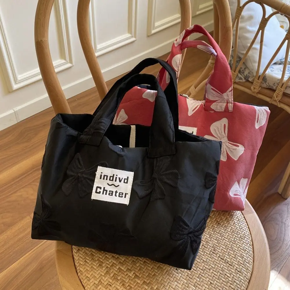 Sac fourre-tout en toile florale tulipe pour filles, sac à déjeuner réutilisable, sac à provisions, sac à main à nœud unique, peinture à l'huile de style français