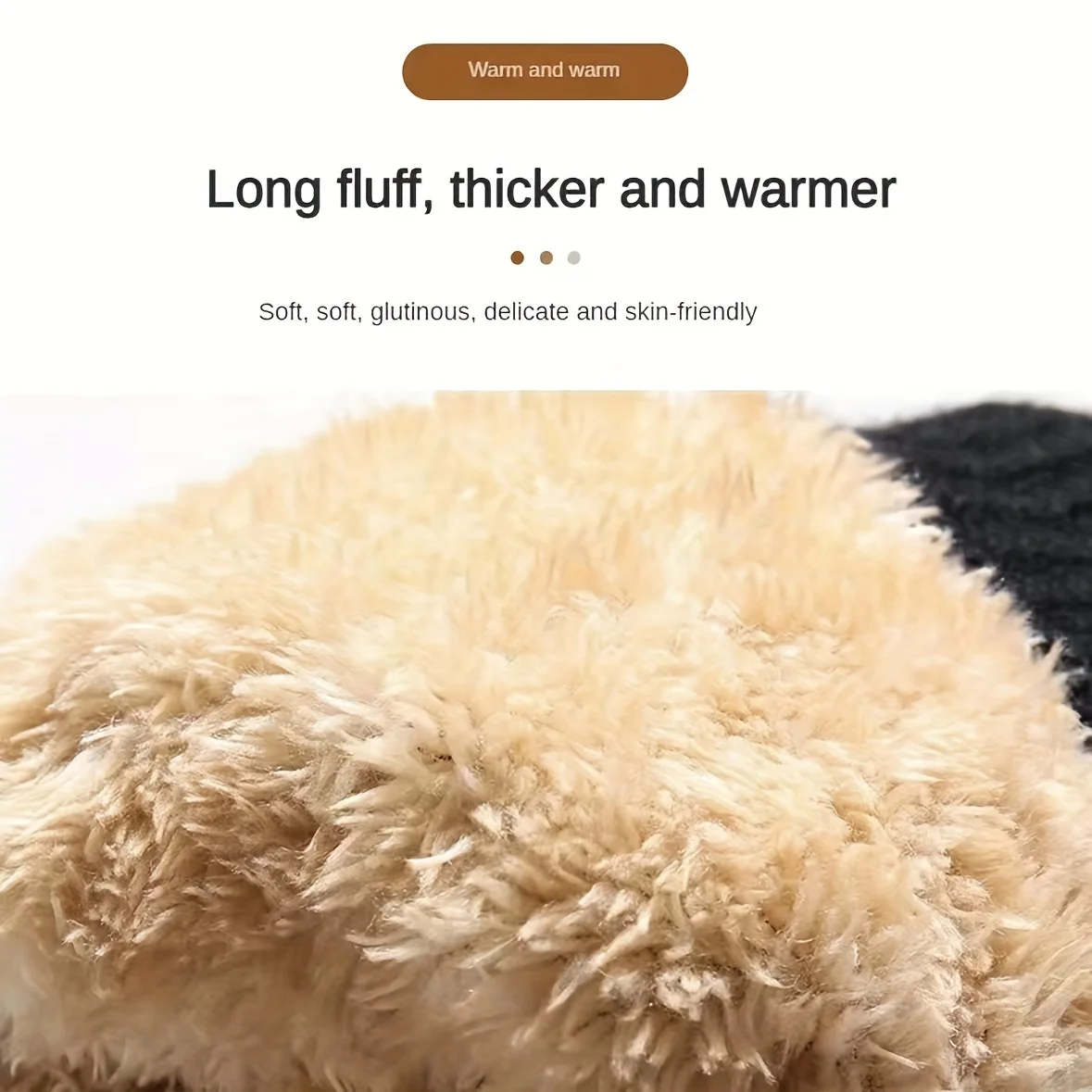 Fleece Lined Fashion Warm Winter Touch Screen Double-layer Plus Velvet Thickened Outdoor Cycling Cold-proof Solid Color Gloves