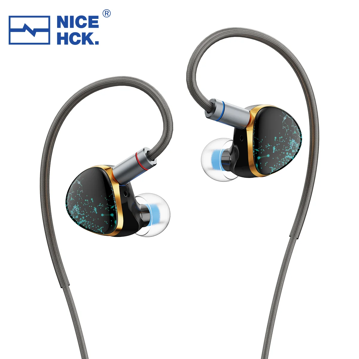 NICEHCK NX8 طبعة خاصة داخل الأذن سماعة 1DD + 6BA + 1PZT السائقين الهجين 0.78 مللي متر 2Pin واجهة 2 في 1 وحدات التوصيل الموسيقى IEM