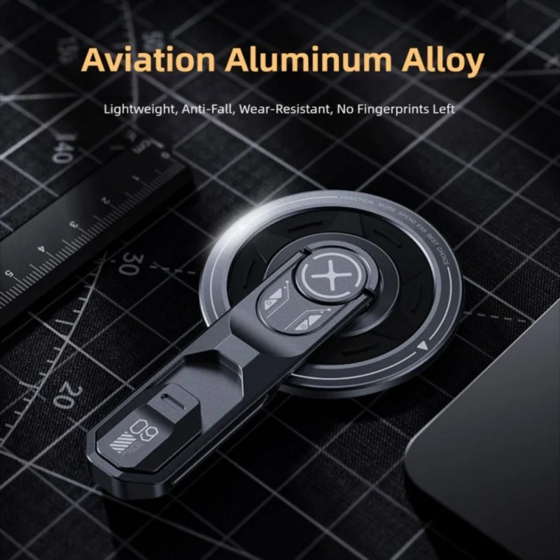 

Магнитный держатель для телефона, вращающаяся на 360 градусов ручка для телефона с Clickfor Iphone 17 16 15, портативный сильный магнит для подставки для колец Magsafe