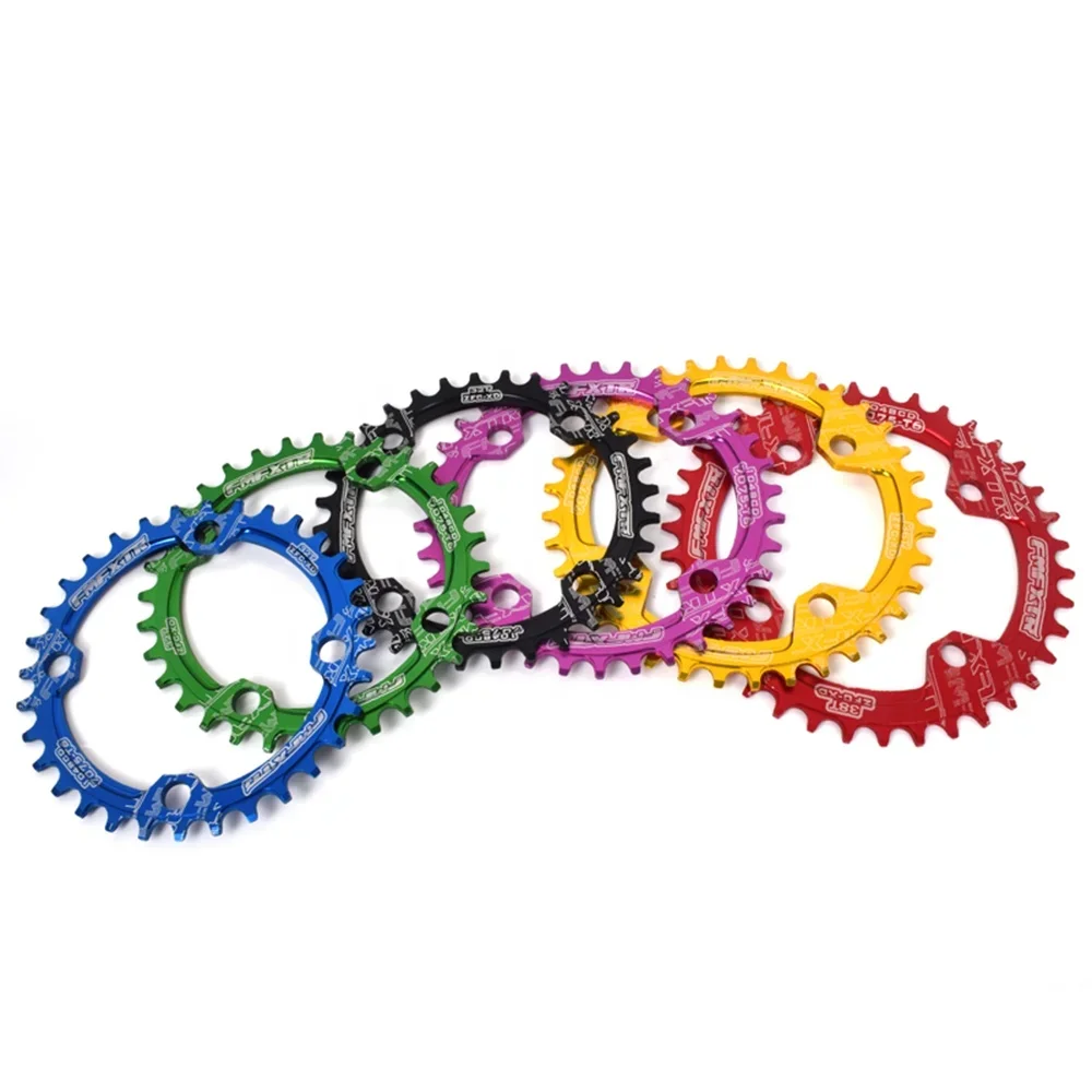 MTB 104BCD Crank tooth 32T34T36T38T Bicycle sprocket crank & Chain RING CNC 7075 aluminum alloy mountain bike Circular gear disk