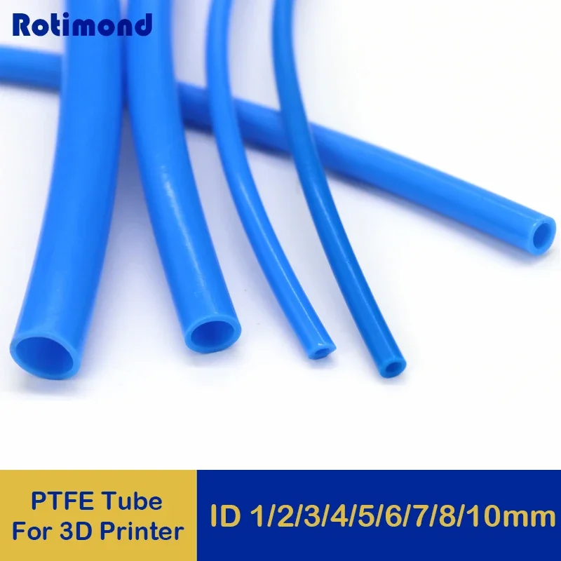 PTFE Tube For 3D Printer Parts Pipe ID 1 2 2.5 3 4 5 6 7 8 10 mm F46 Insulated Hose Rigid Pipe 600V 1M