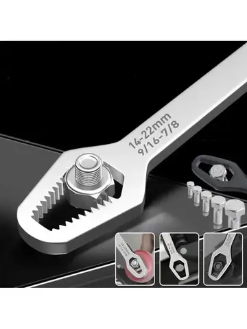 Chave Torx Universal Ajustável 3-17mm de Cabeça Dupla com Autoajuste para Ferramentas Manuais de Fábrica