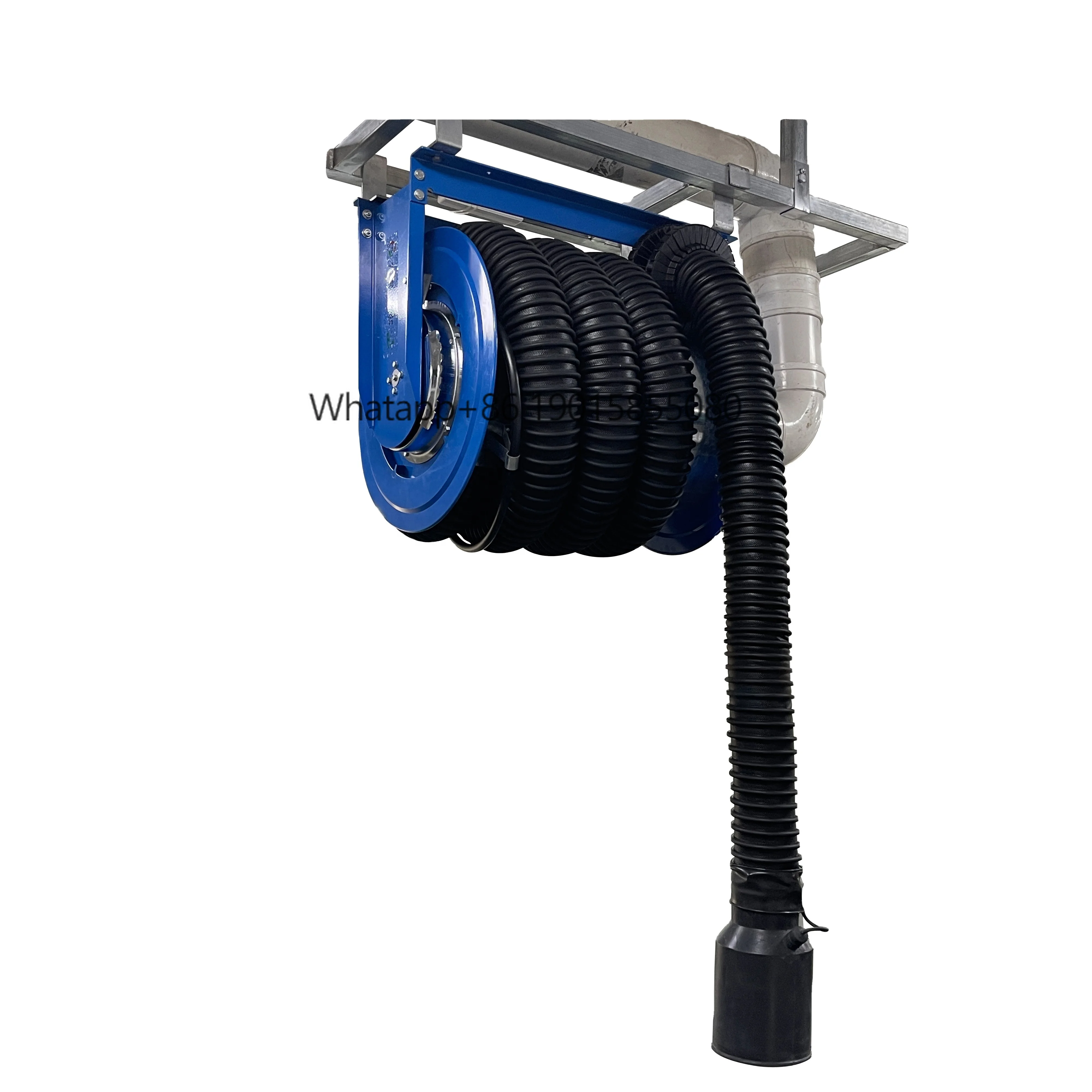 

Truck Mounted Exhaust Gas Extraction Spring Recoil Hose Reel Vehicle Equipment for Repair Workshop Maintenance