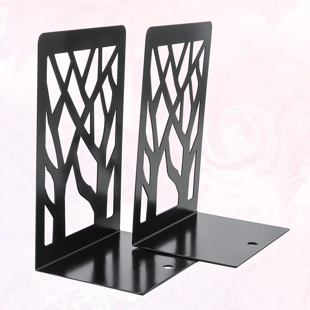 

Tree Shadow Bookshelf Office Supplies Bookend Support Zinc Alloy Metal Bookends Stand