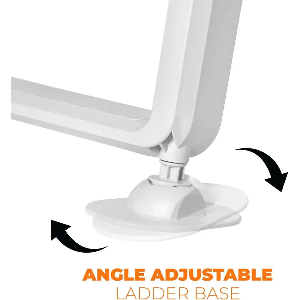 Escada de piscina de plástico resistente com degraus antiderrapantes para piscinas acima ou no solo de 48-54 polegadas