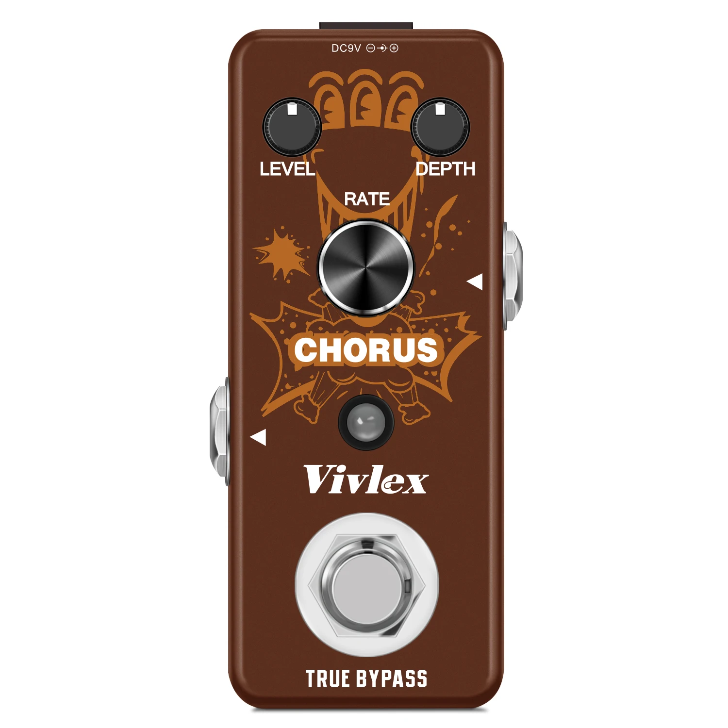 Vivlex Analog Chorus Guitar Effect Pedal Mini Single Pedal Classic Warm Chorus Tone Rate Depth Control for Electric Guitar view 2