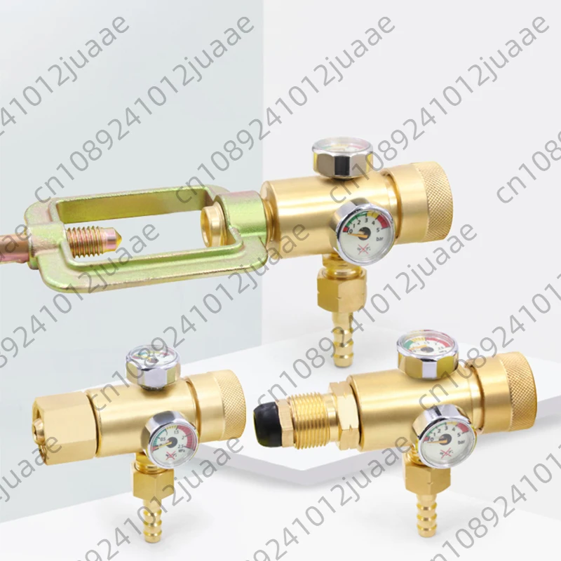 Oxygen Pressure Regulating Valve Gauge Acetylene/ Propane Meter 8mm Thread Brass Adjustable Pressure Reducing Valve 감압기
