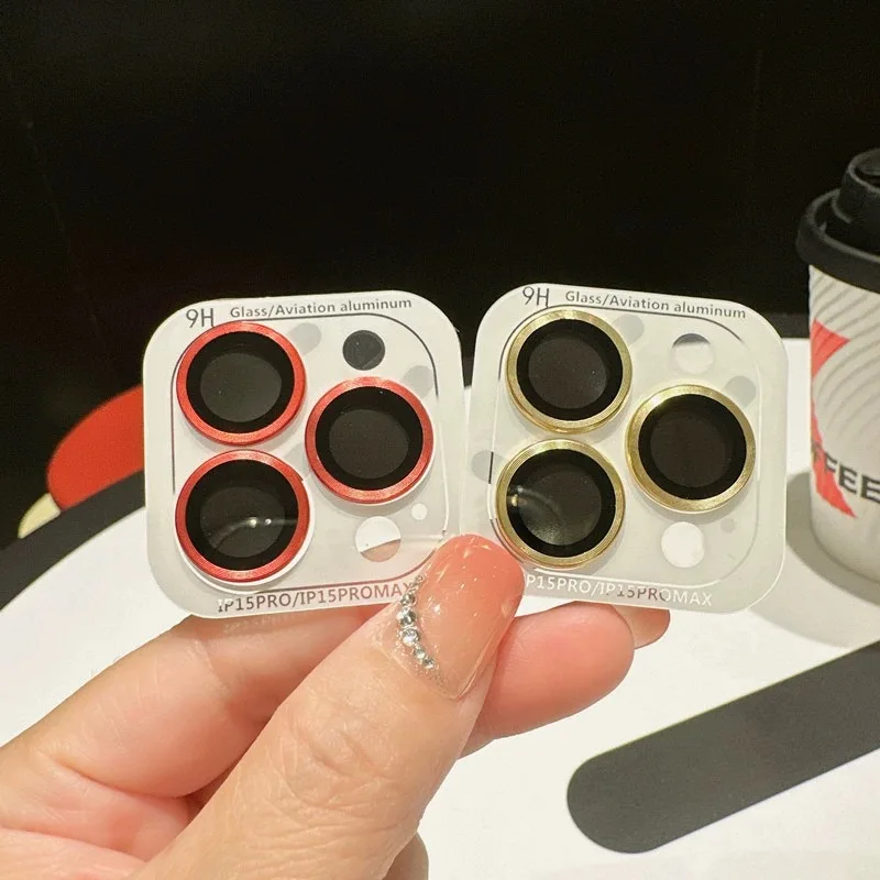 3-2 قطعة 9H عدسة غطاء للحماية PVD التكنولوجيا الهاتف المحمول عدسة فيلم الكاميرا واقية ملصق آيفون 17 16 برو ماكس 14 زائد #5