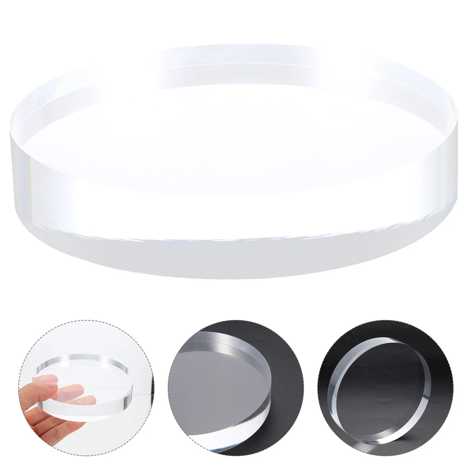 Acrylic Display Base for Cosmetics Jewelry Storage Stand Organiser Craft Ring Bracelet Case Makeup Brush Holder