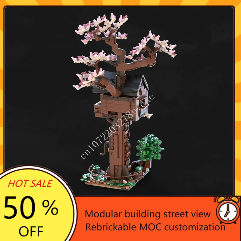 658PCS Casa sull'albero modulare MOC Vista stradale creativa Modello Building Blocks Architettura Educazione fai da te Modello di assemblaggio Giocattoli Regali