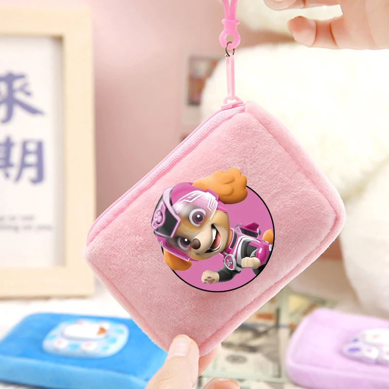 Paw Patrol Kawaii เหรียญกระเป๋าสตางค์ชายหญิงอะนิเมะการ์ตูนน่ารักเงินกระเป๋าเด็กคีย์การ์ด Mini กระเป๋าคลัทช์แบบพกพากระเป๋า
