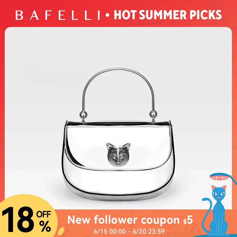 BAFELLI 2026 NEW WOMEN\'S HANDBAG CAT EVENING PURSE LUXURY BRAND DESIGNER STYLE FASHION CASUAL CROSSBODAY LEATHER STYLISH