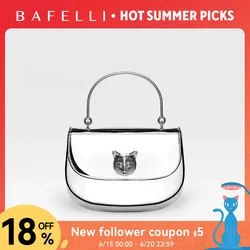 BAFELLI 2026 NEW WOMEN'S HANDBAG CAT EVENING PURSE LUXURY BRAND DESIGNER STYLE FASHION CASUAL CROSSBODAY LEATHER STYLISH