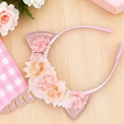 

Artificial Flower Headband Unicorn Shape Lightweight Non Fading Hair Decoration Party Accessories Girls Photoshoot Prop Hair
