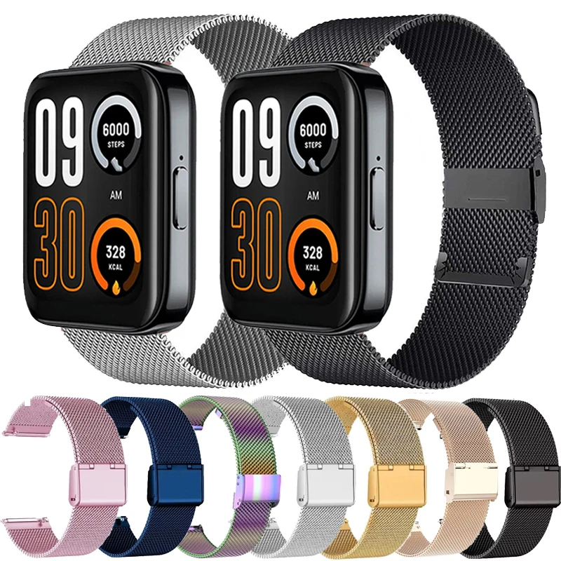 22mm Mesh Milanese Band Für Realme Uhr 3 3Pro Armband Metall Armband Für Realme Uhr S 2 2Pro/Realme Uhr Sr 5/GST Metall Band